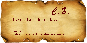 Czeizler Brigitta névjegykártya
