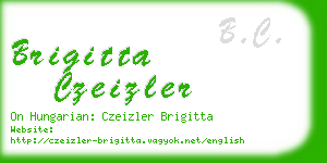 brigitta czeizler business card